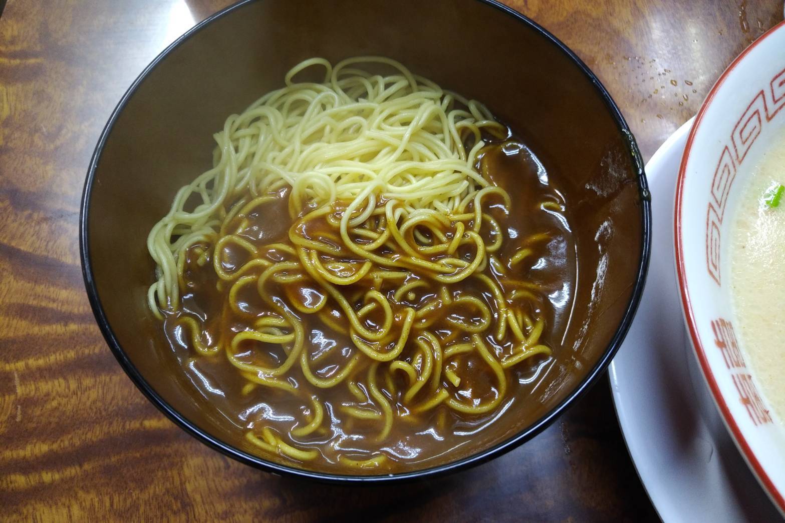 ラーメン修行19 今年28杯目 ラーメン カレー味の替玉 元気一杯 呉服町 研究とラーメンと読書